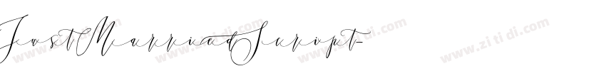 Just Married Script字体转换